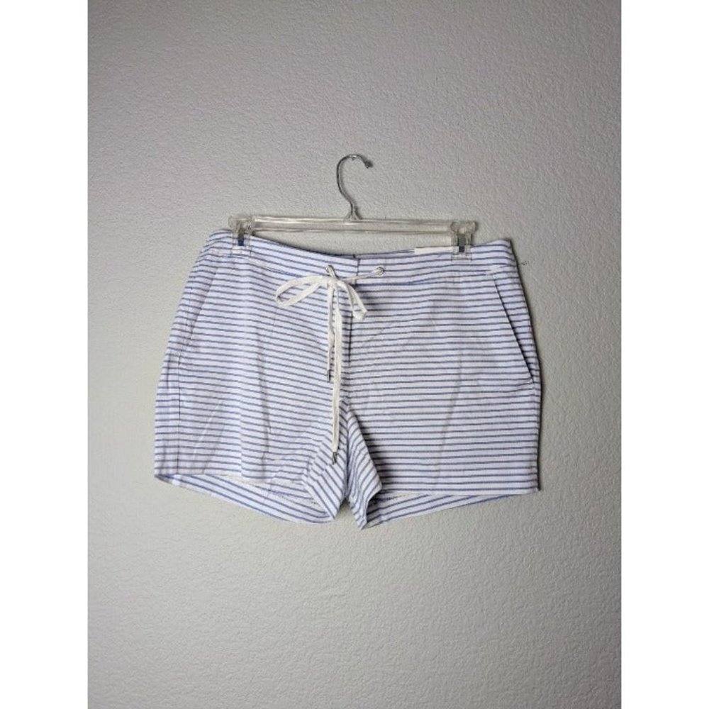 NWT Nautica Blue & White Striped Size 12 Shorts with tie - Picture 1 of 7